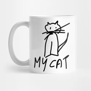 Cat animal sketch Mug